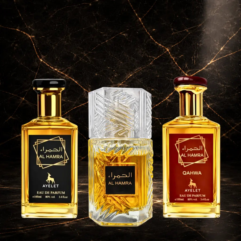 Set 3 Parfumuri Orientale Barbatesti - Al Hamra + Al Hamra Royal + Al Hamra Qahwa