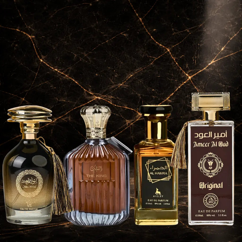 Set 4 Parfumuri Orientale Barbatesti - Ibda Al Oud + The King + Al Hamra + Ameer Al Oud Original