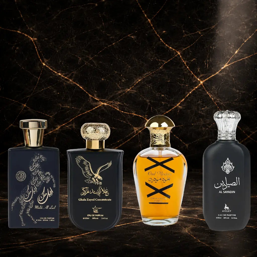 Set 4 Parfumuri Orientale Barbatesti - Malik al Lail + Al Sayadin + Oud Modern + Ghala Zayed Concentrate - ZEIRA
