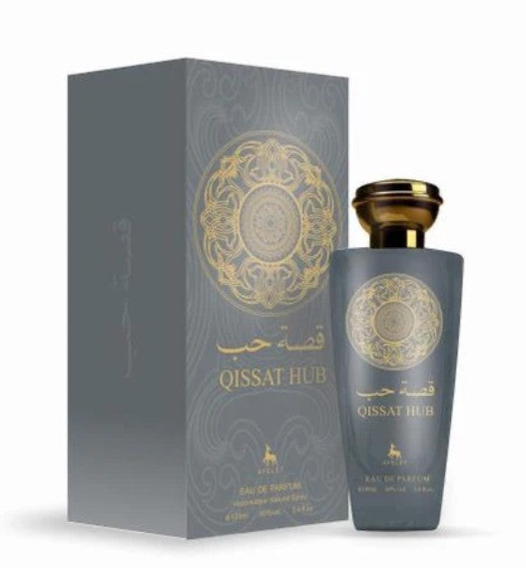 Set 4 parfumuri orientale - (2x dama + 2x barbati) Lamast + Sarah + Oud al khashab + Qissat hub grey