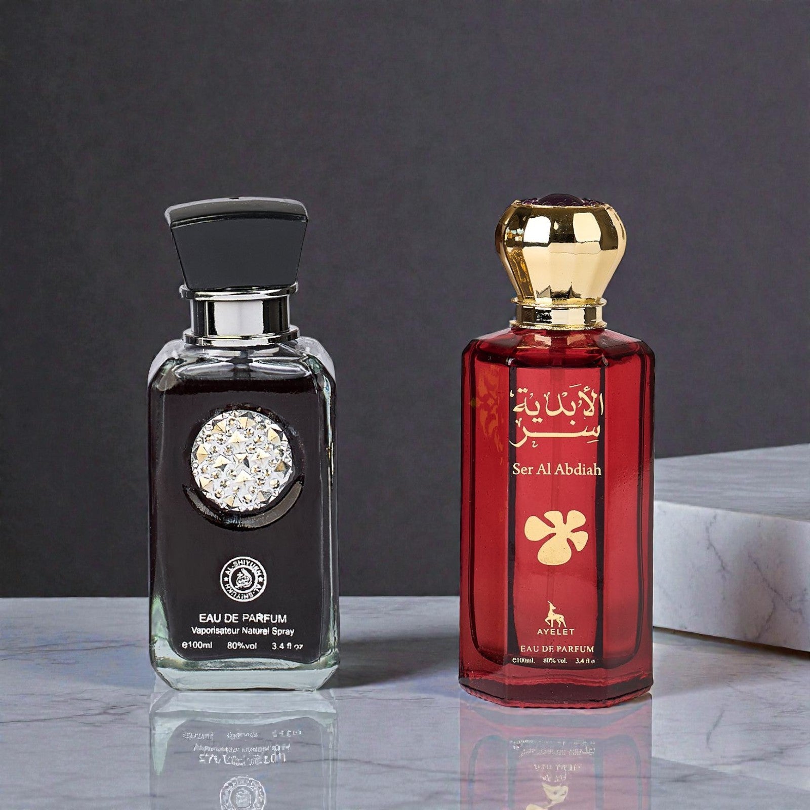 Set 2 parfumuri orientale - (dama + barbati) Crystal black + Ser al abdiah
