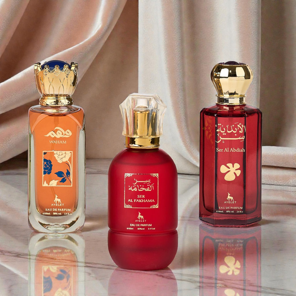 Set 3 parfumuri orientale dama - Waham + Ser al fakhama + Ser al abdiah