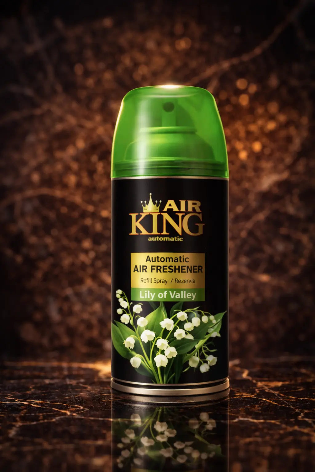 ZEIRA Lily of the Valley ambient spray, part of Set 4 with Magnolia, Jasmine, and Mediterranean scents, in a sleek spray bottle