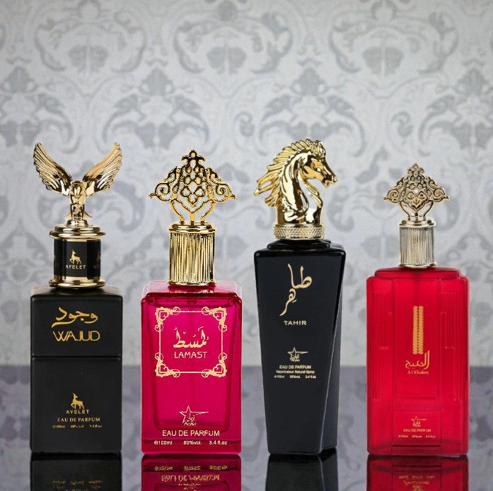 Set 4 parfumuri orientale - (2x dama + 2x barbati) Wajud + Lamast + Tahir + Al khaleej